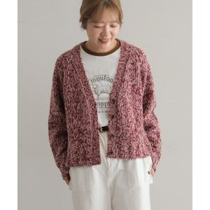 カーディガン カーリーウール　ショートカーデ レディース