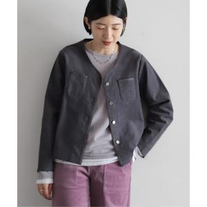 カーディガン 別珍ストレッチ　パイピングカーディガン レディース