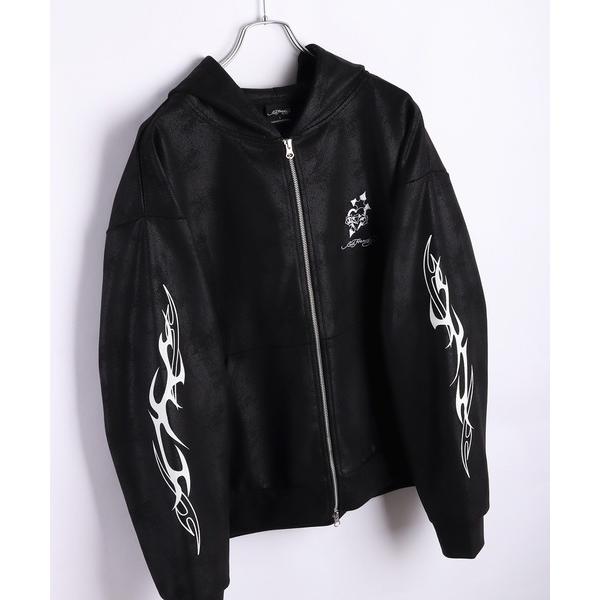 パーカー EDHARDY トライバル柄 長袖 ZIPパーカー メンズ レディース