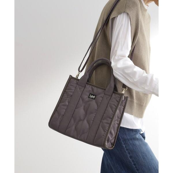 トートバッグ 「Lee別注」撥水キルトパイピング2WAYトート レディース