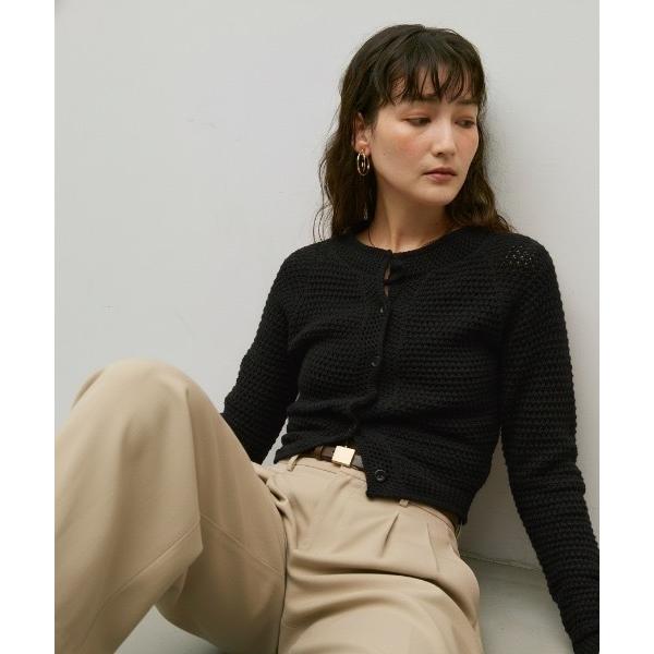 カーディガン Basket knit cardigan with raglan sleeves / ...