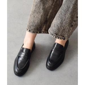 ローファー 「PASCUCCI」ラウンドトウベーシックローファー(D51620) レディース