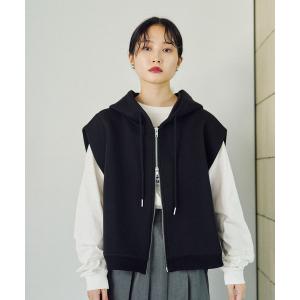 LEPSIM（レプシィム） ベスト ジレ ギャザーWZIPベスト 292340