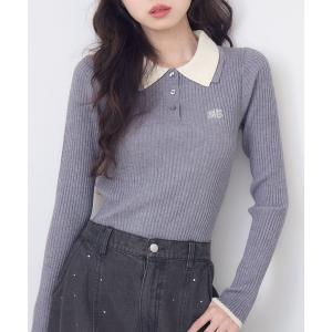 ニット セーター 2枚襟リブNTPO レディース