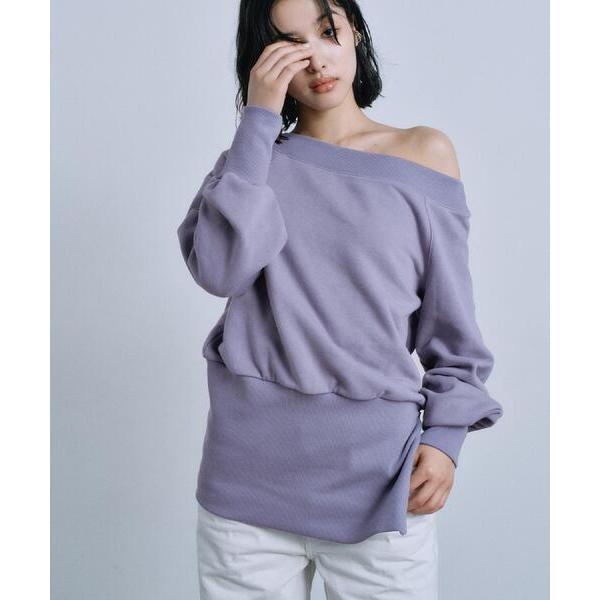 トレーナー スウェット off−shoulder sweat レディース