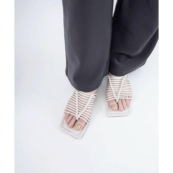 「Daniella&amp;GEMMA」 フラットサンダル 40 アイボリー レディース