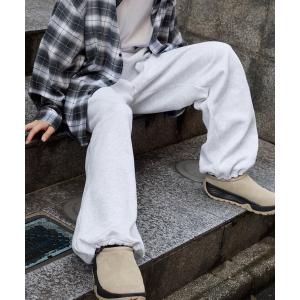 スウェットパンツ ジャージ ドロストワイドストレート 裏起毛タックスウェットパンツ メンズ レディース