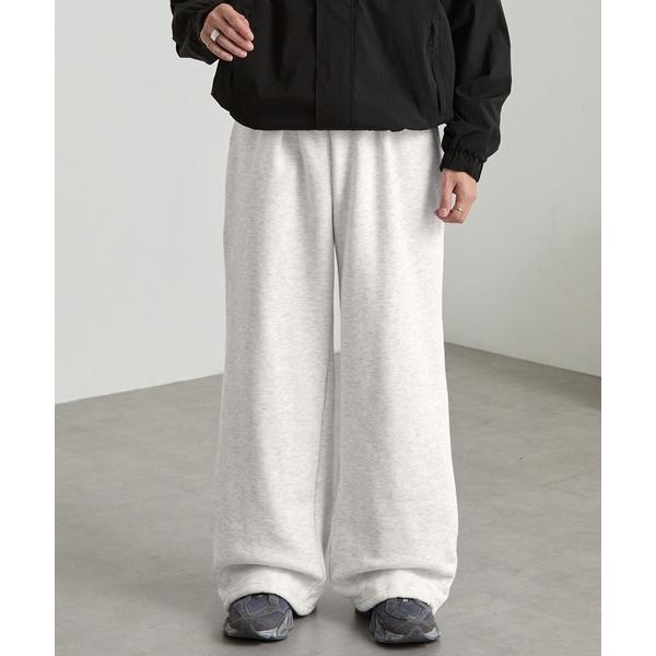 スウェットパンツ ジャージ ドロストワイドストレート 裏起毛タックスウェットパンツ メンズ レディー...