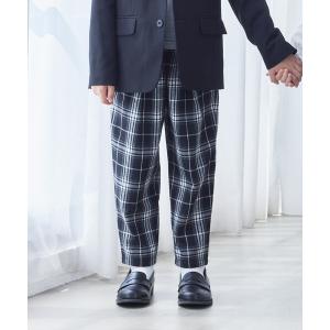 パンツ チェック テーパードパンツ キッズ 子供服 男の子
