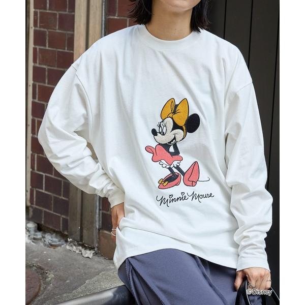 tシャツ 「Disney」別注 ミニーマウス オールドグラフィック オーバーサイズ 長袖Tシャツ レ...