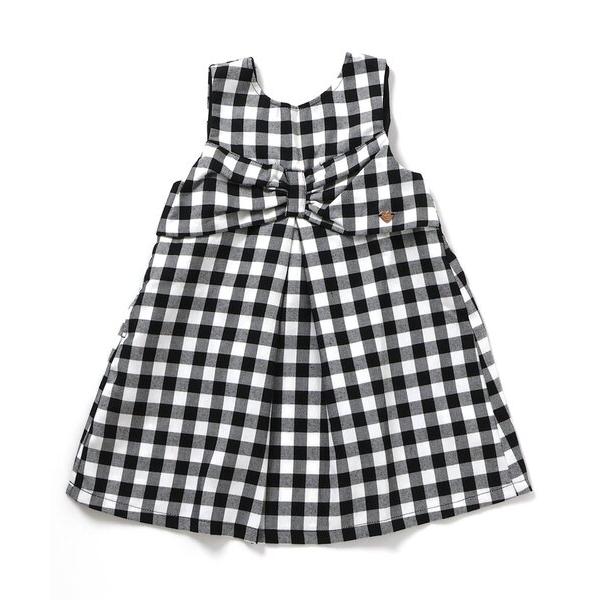 ジャンパースカート 「リンク/ジュニア対応」リボンタックジャンパースカート キッズ 子供服 女の子