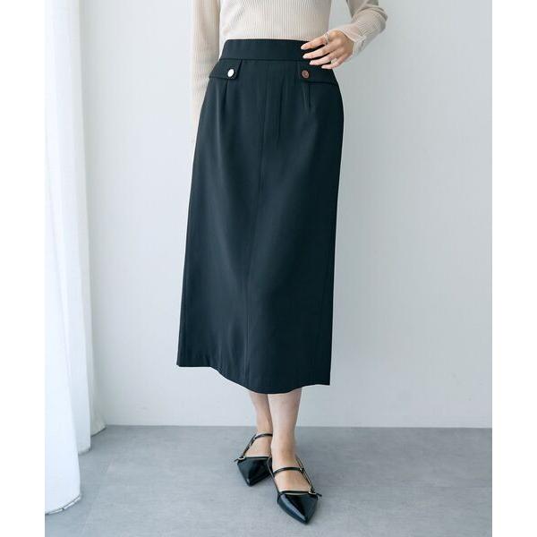 スカート ポケットデザインナロースカート