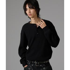 tシャツ DRAWSTRING HENLEY NECK THERMAL／ドローコードヘンリーネックサーマル メンズ レディース