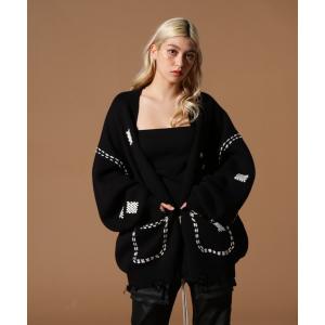 カーディガン DankeSchon/ダンケシェーン/HAND STITCH KNIT CARDIGAN レディース メンズ