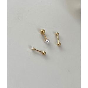 ジルコニア パール ボール ピアス 3セットの買取情報