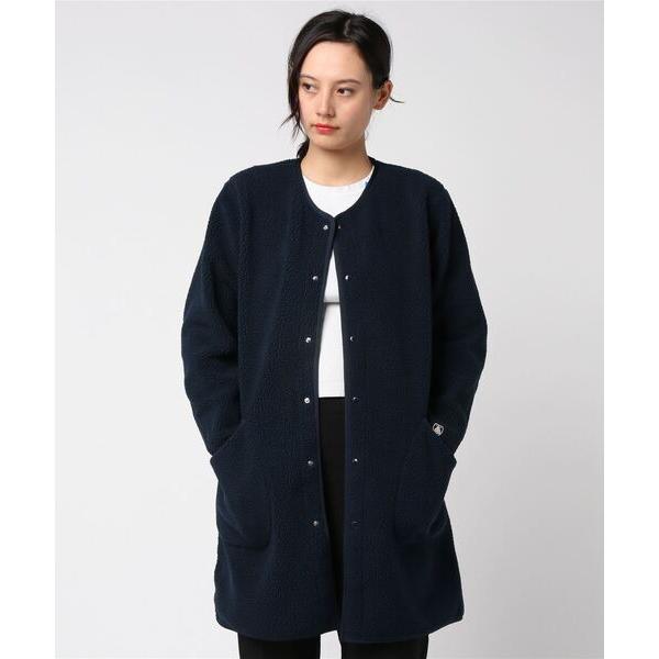 「ORCIVAL」 ノーカラーコート 1 ネイビー レディース