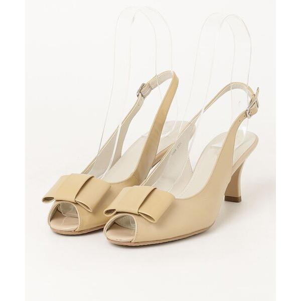 「unity」 ヒールサンダル 23.5cm ベージュ レディース