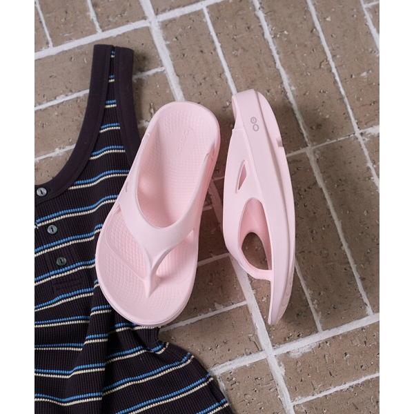 「FREAK'S STORE」 「oofos」フラットサンダル 6 ピンク レディース