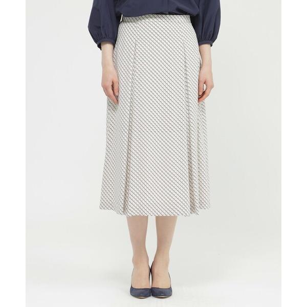 スカート 「WEB・一部店舗限定/ウォッシャブル」トライアングルプリント　スカート