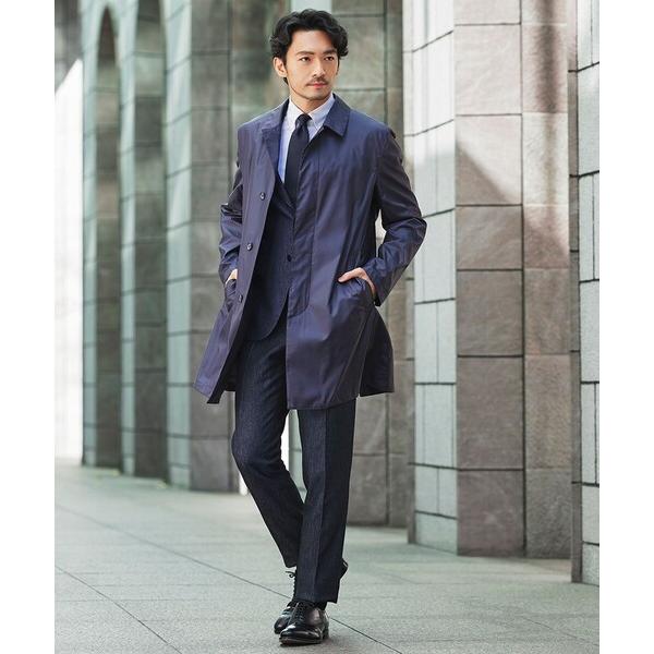 ステンカラーコート コート 「はっ水/防風」PERTEX(R)バルカラーレインコート メンズ