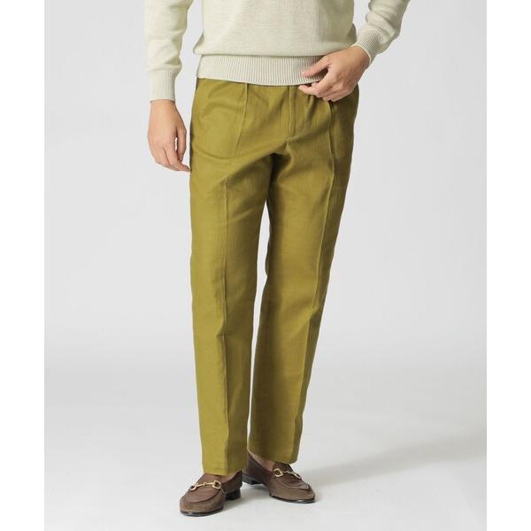 パンツ 綿麻プリペラクロス　カジュアルパンツ メンズ