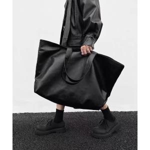 トートバッグ 大容量 フェイクレザー トートバッグ メンズ レディース