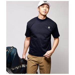 「NEWYORKER GOLF」 半袖Tシャツ M ネイビー メンズ