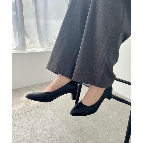パンプス 通勤靴 ラウンドトゥミドルヒール パンプス /R-3005