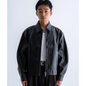 ブルゾン アウター Seam line zip blouson / シームラインジップブルゾン メンズ レディース