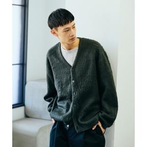 カーディガン TOWNCRAFT / タウンクラフト SOLID SHAGGY CARDIGAN 無地 ソリッドシャギーカーディガン モヘアタッチ メ