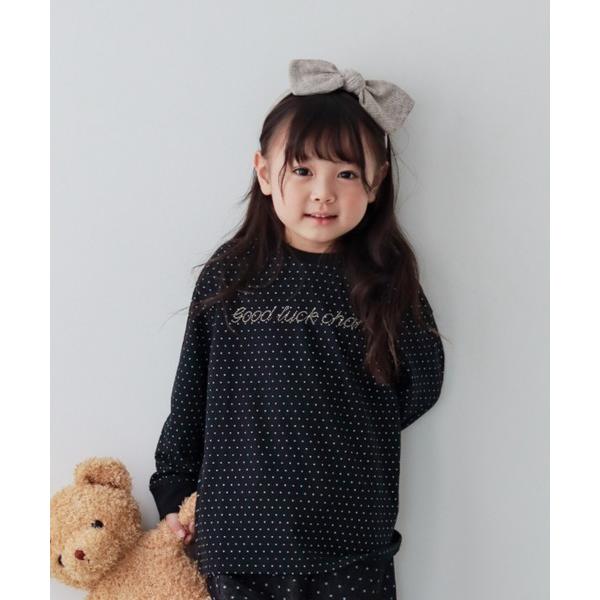 tシャツ 「aBity select./アビティセレクト」星ロゴドット柄長袖Tシャツ キッズ 子供服...