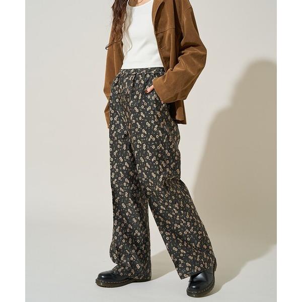 パンツ クロッケフラワージャガード パンツ「セットアップ対応」 レディース