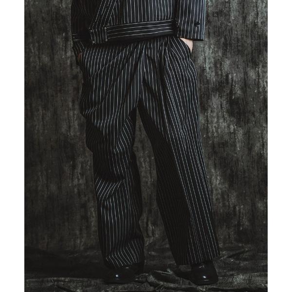 パンツ mp14114-ドレープタックワイドトラウザーズ パンツ(457006-318P) メンズ