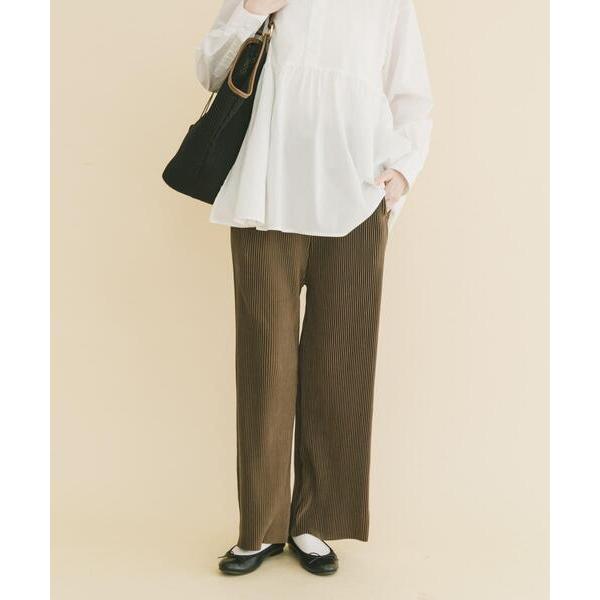 パンツ プリーツシャーリングパンツ レディース