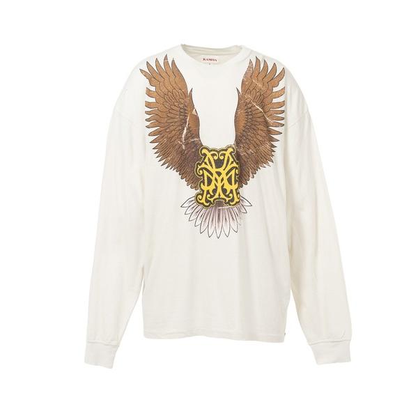 tシャツ KMY Eagle” Distressed L/S T-shirt メンズ