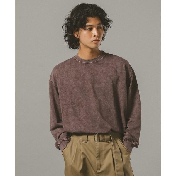 tシャツ ヴィンテージライク/ケミカル加工ロンT メンズ