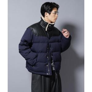 ダウンジャケット ダウン 「西川ダウン (R)」 ボアカラーサージ