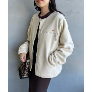 ジャケット ノーカラージャケット 「KELTY/ケルティ」 別注 クルーネック フリースカーディガン レディース
