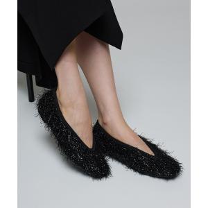 パンプス 「Narcissus」フリンジフラットシューズ