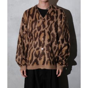 カーディガン TOWN CRAFT タウンクラフト / SHAGGY VINTAGE V CARDIGAN アクリル 花柄 メンズ