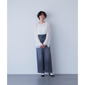 YANUK（ヤヌーク） スカート 「YANUK」スリットロングデニムスカート