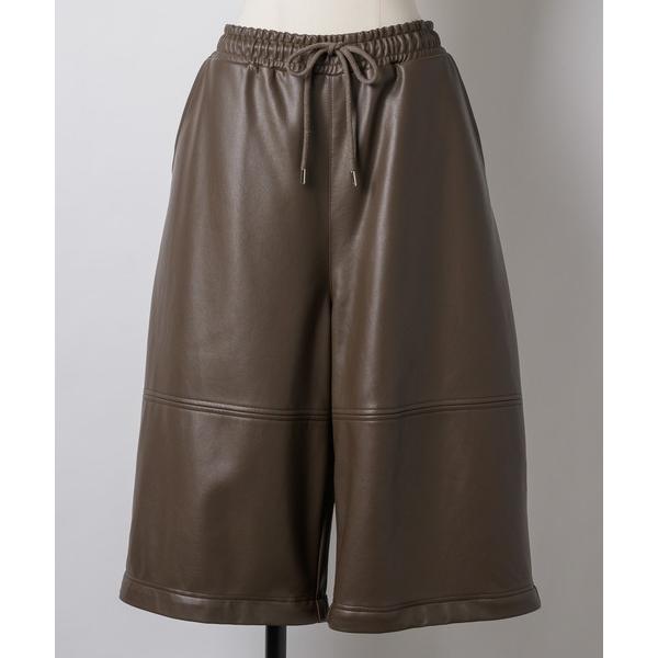 ハーフパンツ パンツ 短パン 2way blocking pants / 2ウェイブロッキングレザー...