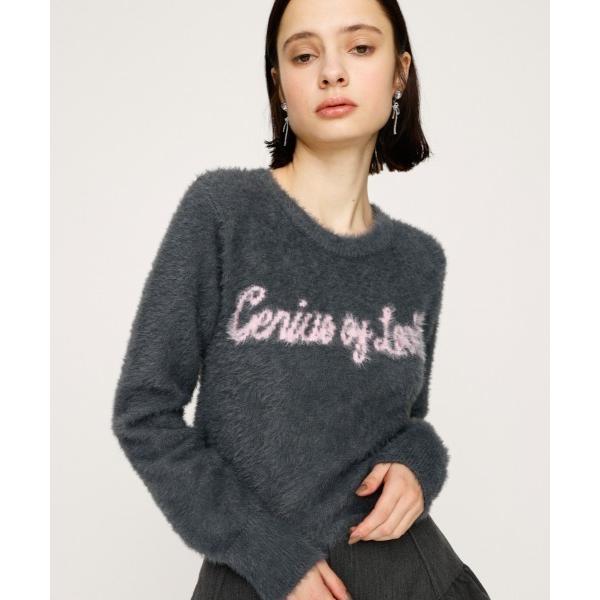 ニット セーター 「限定カラーあり」SHAGGY YARN LOGO C/N TOPS シャギーヤー...