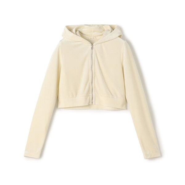 パーカー ブライトベロア フーディー レディース