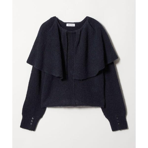 ニット セーター 「EMMEL REFINES」EM ケープエリ ニット プルオーバー レディース