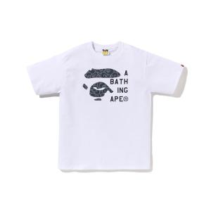 A BATHING APE（アベイシングエイプ） tシャツ BAPE CHECK APE FACE