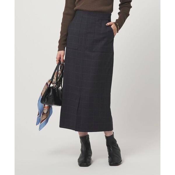 スカート 「size SHORT/TALLあり」キチントボトムス サキソニー Iライン スリム スカ...