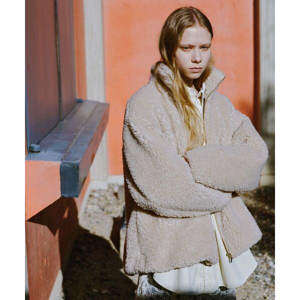 ブルゾン アウター ボア スタンドカラー ブルゾン レディース