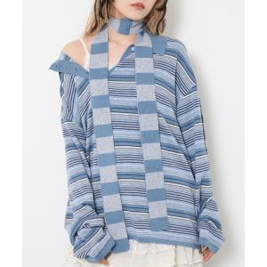 ニット セーター HG KNIT ASYMMETRY TOPS ハイゲージ ニット アシンメトリー トップス 秋服 冬服 レディース