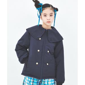 コート アウター ポリエステルツイルセーラー２ｗａｙ中綿ジャケット キッズ 子供服 女の子